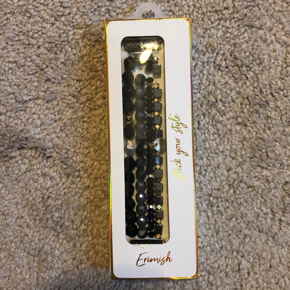 Erimish Watch Band- Black Dewdrop
